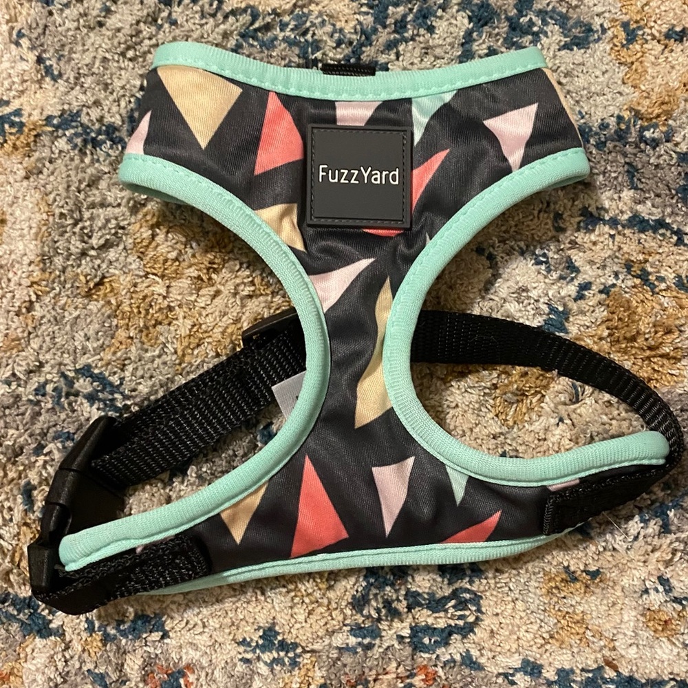 Small dog harness’s, flannel & life jacket bundle